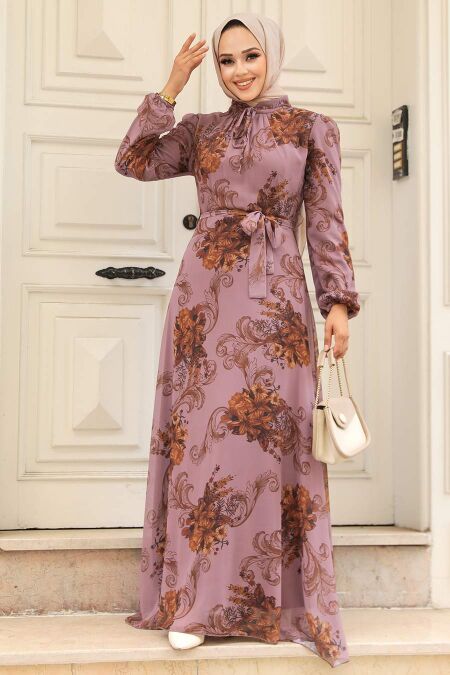  Dusty Rose Plus Size Dress 27921GK